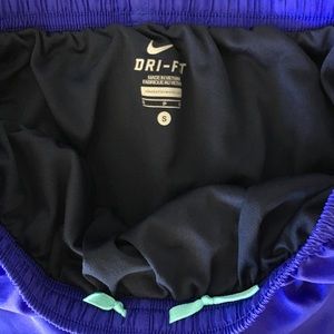 Nike Shorts - Nike Dri Fit Shorts With Drawstrings and Line Blue Nike Shorts - Nike Dri Fit Shorts With Drawstrings and Line Blue
